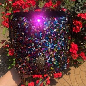 Rare Kurt Geiger Sequin Bucket Crossbody